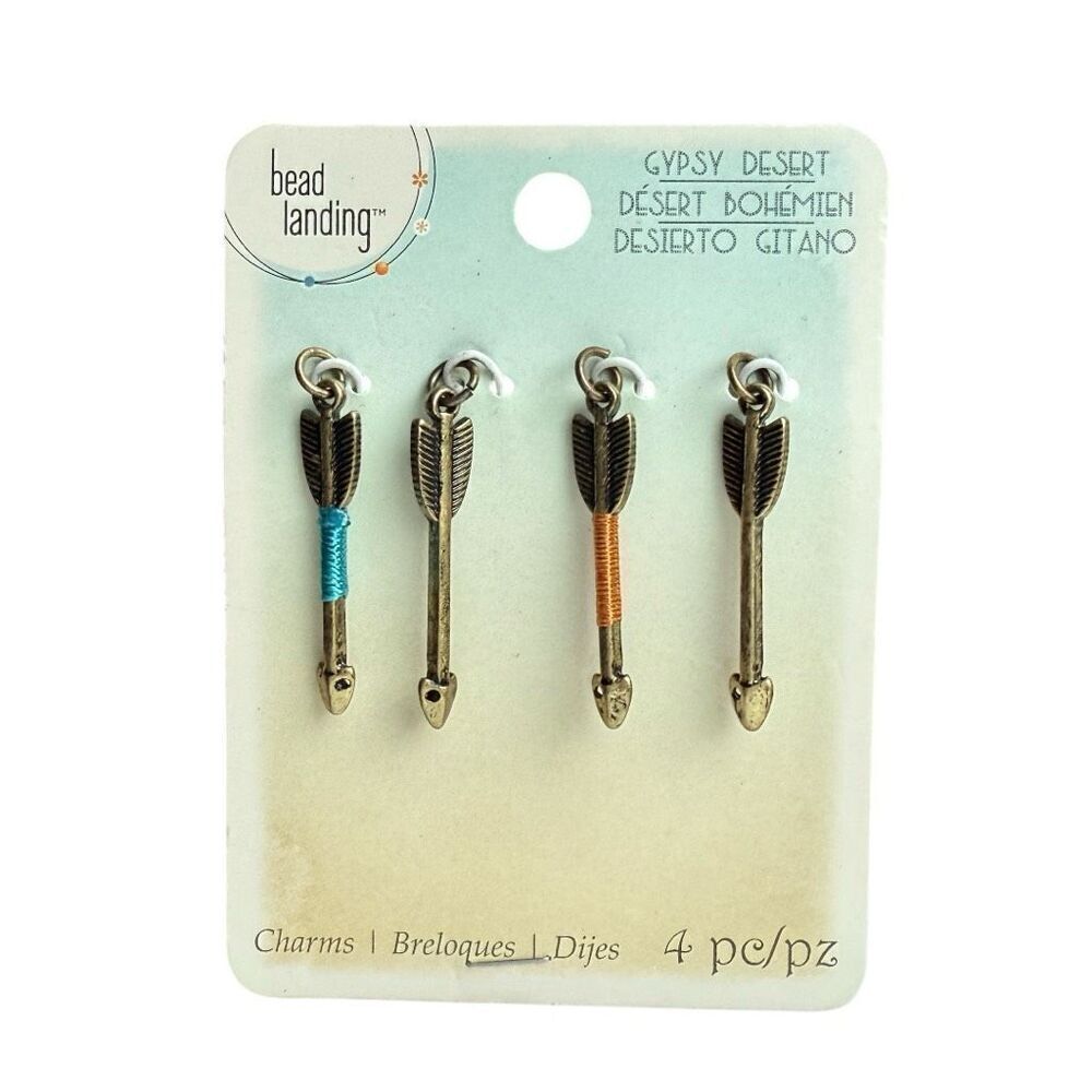 NWT Bead Landing Collar Gypsy Desert Wrapped Arrow Jewelry Making Charms Pendant